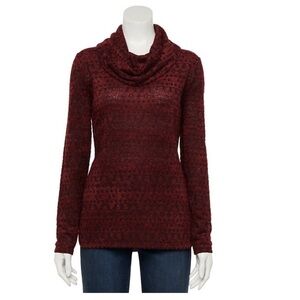 Croft & barrow cozy eyelash cowlneck sweater!